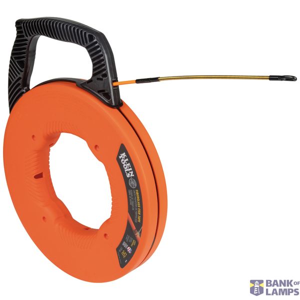 Fiberglass Fish Tape with Spiral Steel Leader, 50-Foot image 1