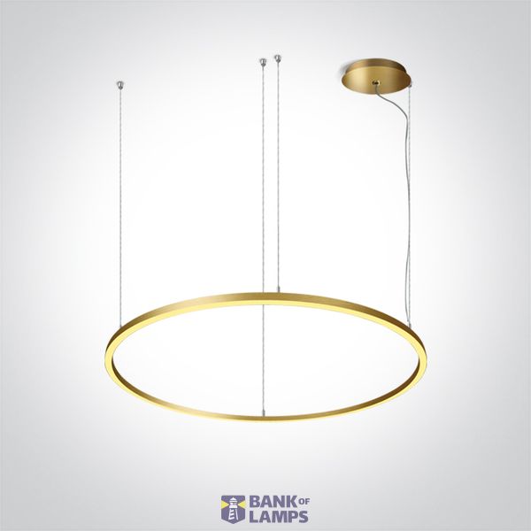 BRUSHED BRASS PENDANT 65W WW IP20 230V image 1