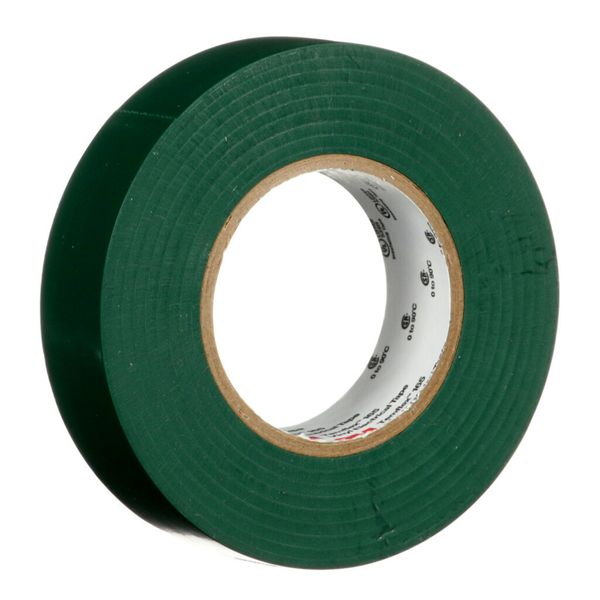 3M™ Temflex™ Vinyl Electrical Tape 165, Green, 19 mm x 25 m, 100 Rolls image 1