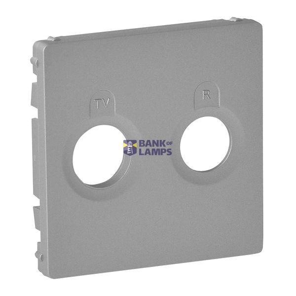 Cover plate Valena Life - TV-R socket - aluminium image 2