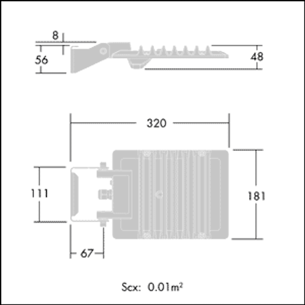 LEDFIT S 45W A/S CL1 L840 - LED area floodlight image 3