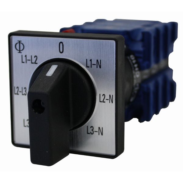 Voltmeter switch, central mounting, 20A image 1
