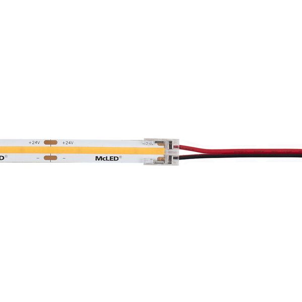 Connection connector of single color LED strips 10 mm 2 pins length 2 meters 20AWG image 1