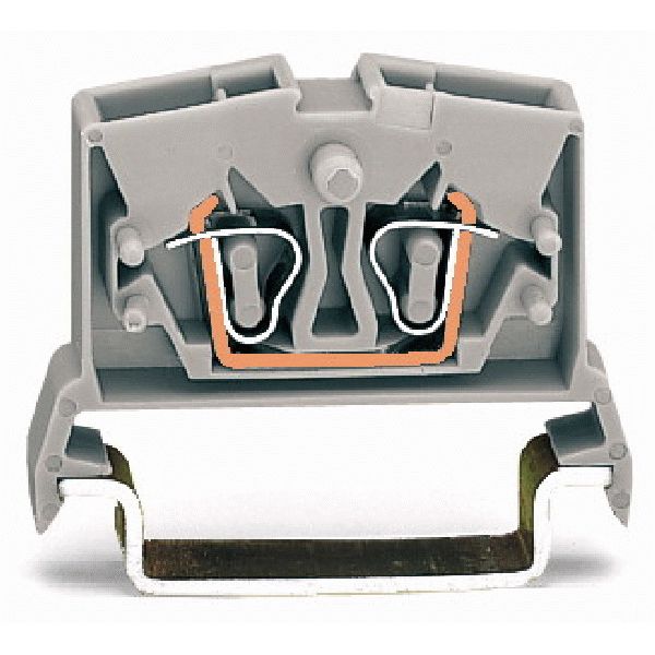 2-conductor miniature through terminal block 2.5 mm² with test option image 1