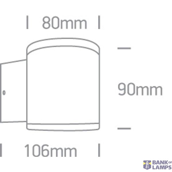 GREY COB 6W WW IP54 100-240V image 3