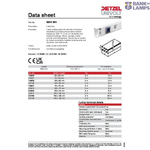 MAK 75/75 WH 3M image 3