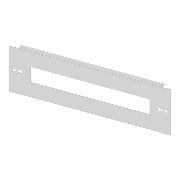 Divided front plate 4G3, 1 piece, sheet steel, 19MW image 1