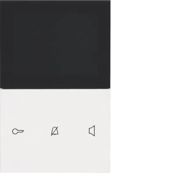 Indoor video station comfort AP 2-wire polar white glossy TOUCH for intercom systems image 1