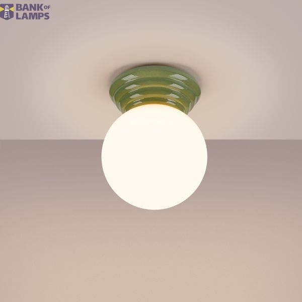 Ceiling lamp ZORI green IP44 image 7