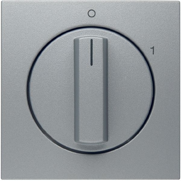 Cover. for rotary switch. birch S.1/B.3/B.7, aluminum look image 1