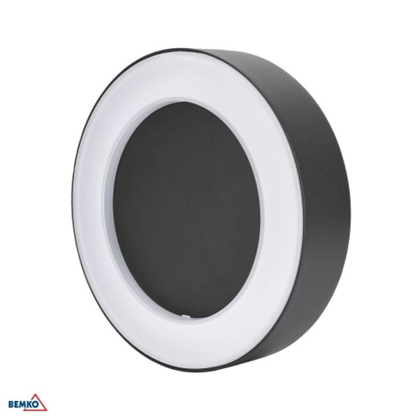 LED OUTDOOR DECORATIVE LIGHTS VALIT 10W 4000K 850LM IP65 200X45MM CIRCLE GRAPHITE image 1