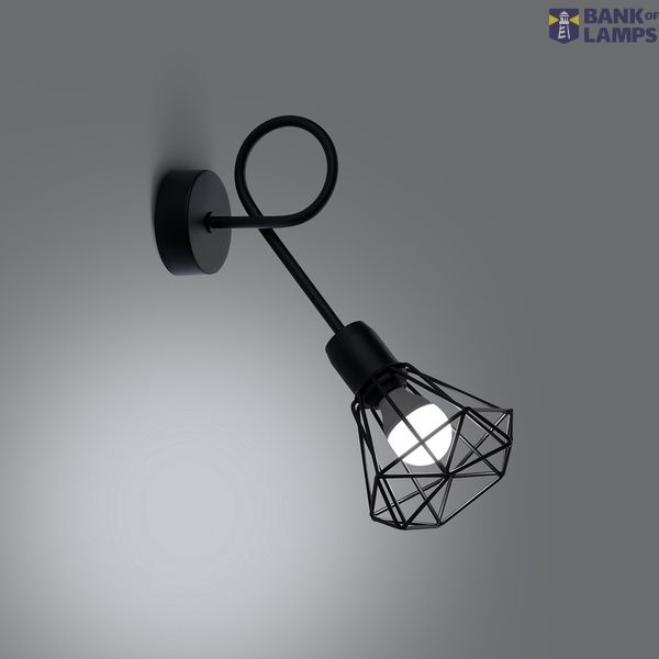 WALL LAMP ARTEMIS 1S BLACK E14 1X40 IP20 image 4
