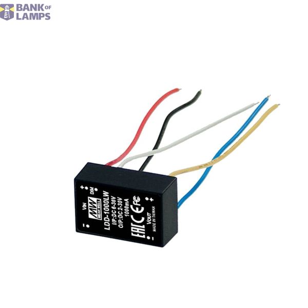 LDD-600LW DC/DC LED Driver 9-36V:600mA stranded wire, MEAN WELL image 1
