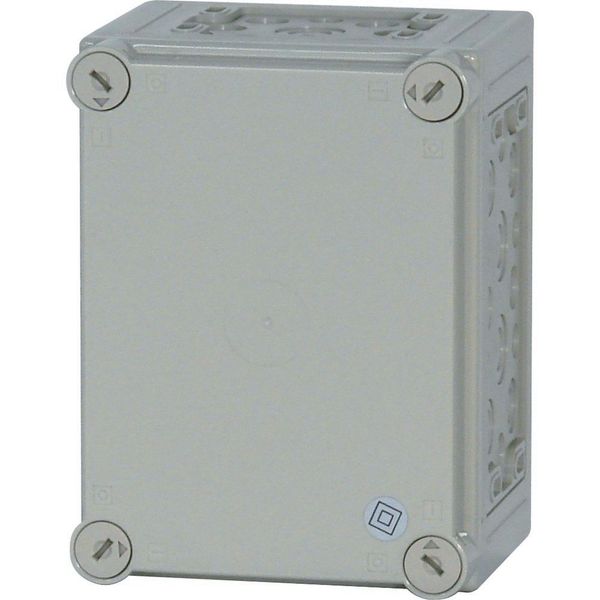 CI23E-125-RAL7035 Insulated enclosure, +knockouts, RAL7035, HxWxD=250x187.5x150mm image 3