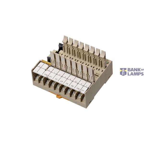 Relay I/O block, output base, 8 points, NPN, 12 VDC P7TF7011M image 1