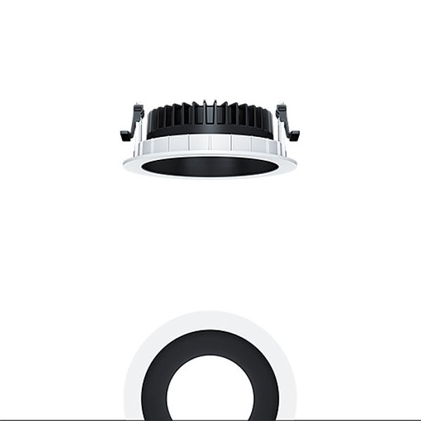 PANOS R R150 1k-930 SWI L BK WH - LED ceiling-recessed luminaire image 1