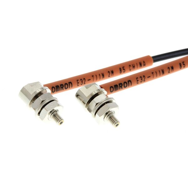 Fiber optic sensor head, through-beam, M4 hexagonal back, right-angled E32 1512M image 2