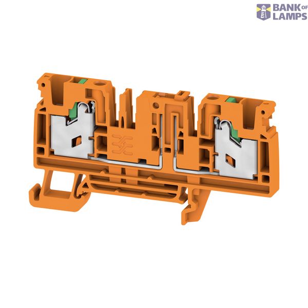 Test-disconnect terminal, SNAP IN, orange, 4 mm², 20 A, 500 V, Number  image 1