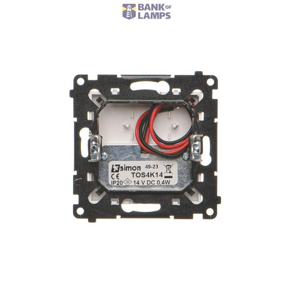 SOON ON SALE, two-way switch with LED illumination without pictogram - separate backlight for each key, (module), Simon 24, IP20, 10AX, cashmere image 1