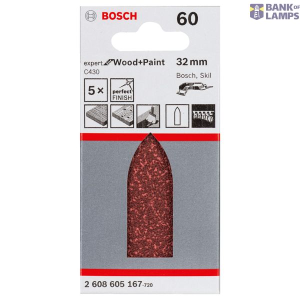 C430 sanding sheet, pack of 5 32 mm, 60 image 2