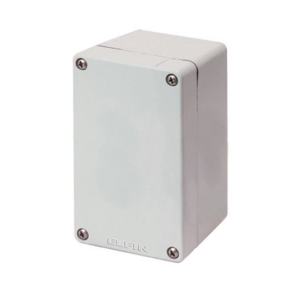 Aluminium push-button enclosure M4 70x118x80, undrilled, without cable entry image 1