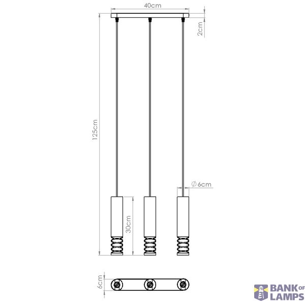 Pendant lamp LAMI 3L white image 9
