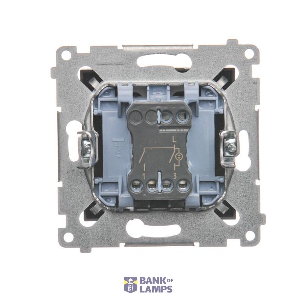 IP54 double socket outlet with earthing - transparent flap, white, 16A image 1