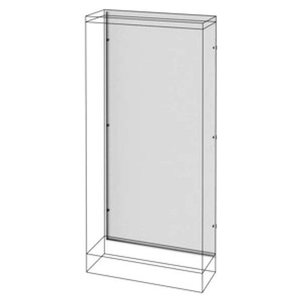 REAR PANEL - FLOOR-MOUNTED DISTRIBUTION PANEL WITH SIDE COMPARTMENT - QDX 63 image 2