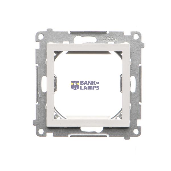 Transition adapter for 45x45 mm fitting type, (module), white matt image 1