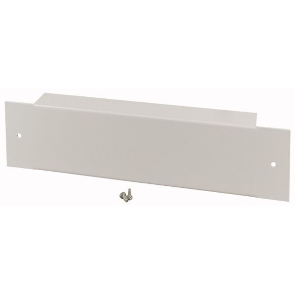 XLSPL1F4 Plinth, front plate for HxW 100 x 425mm, grey image 1