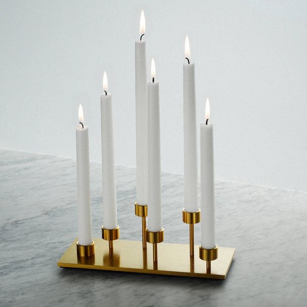 MACHINED / CANDELABRA / BRASS image 1