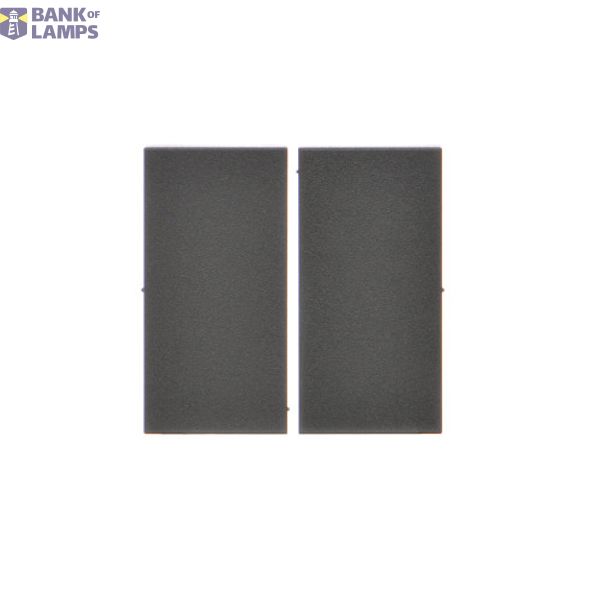 Double button for switches and push buttons, graphite mat image 1