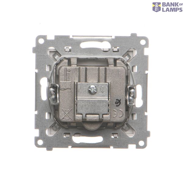 Double aerial socket type "F", white image 1