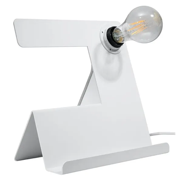 INCLINE DESK LAMP WHITE E27 1X60W IP20 image 1