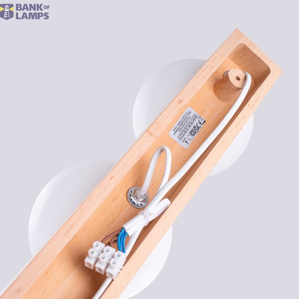 Ceiling lamp BULBO 3 natural wood image 10