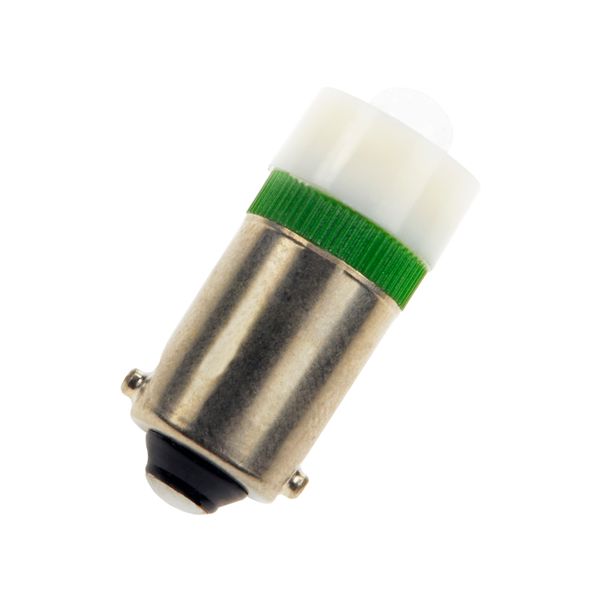 Ba9s T10X24 S.LED Green 110-130V AC/DC image 1