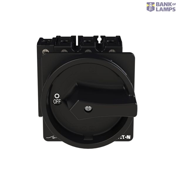 P3 Main switch, 80 A,Rear mounting, 4 pole, Form V/SVB, Black, Door co image 6