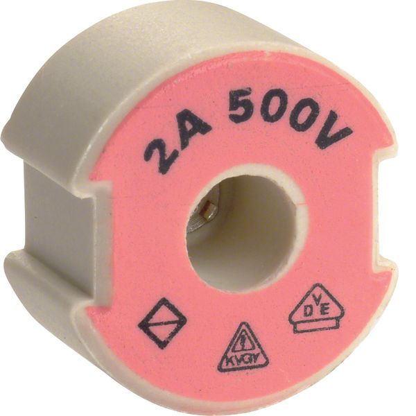 Push-in gauge screw DII E27 500V ceramics 16A according DIN 49516 image 1