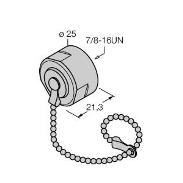 End Cap 7/8″   RKMV-CCC image 1