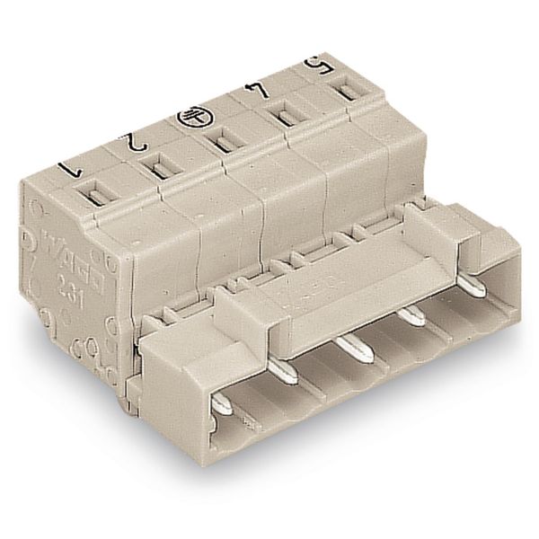 1-conductor male connector CAGE CLAMP® 2.5 mm² light gray image 4
