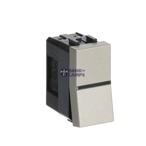Deviatore unipolare Two-way switch with LED exchangeable Champagne - Zenit image 2