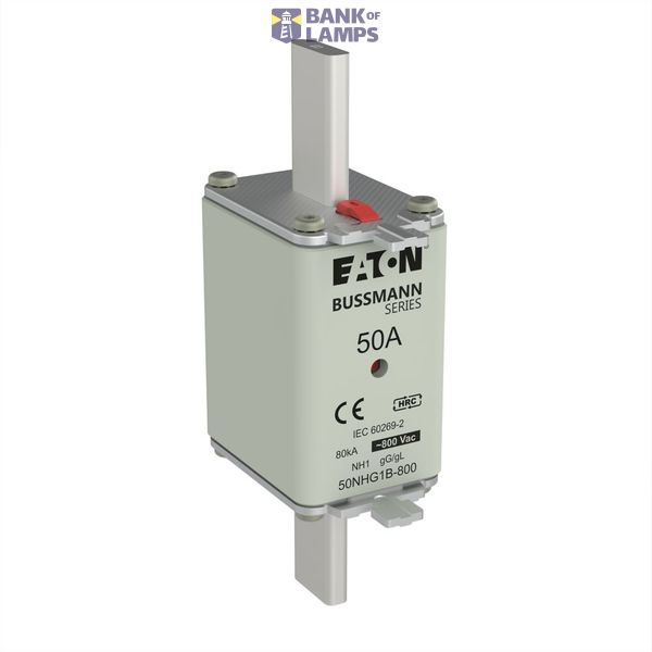 Fuse-link, LV, 50 A, 800 V AC, NH1, Class gG/gL image 5