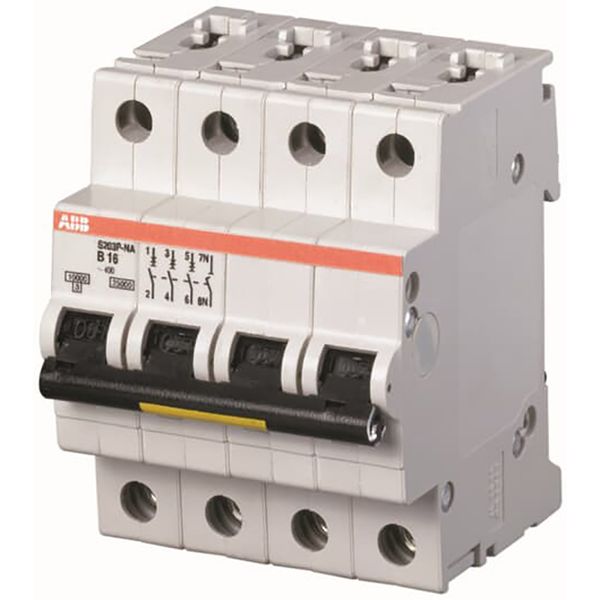 S203P-B10NA Miniature Circuit Breaker - 3+NP - B - 10 A image 1