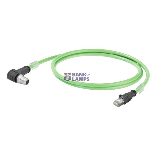 Copper data cable (Assembled), Cable length: 0.5 m, Length: 0.5 m image 1