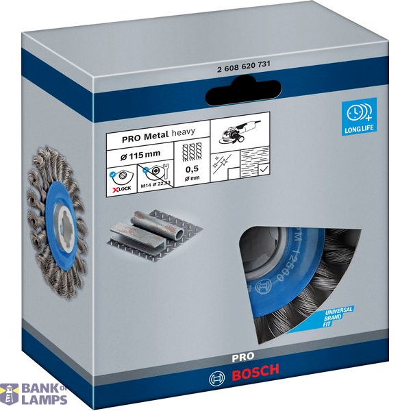 X-LOCK Wire wheels Knotted 115mm Steel 0.5mm image 1