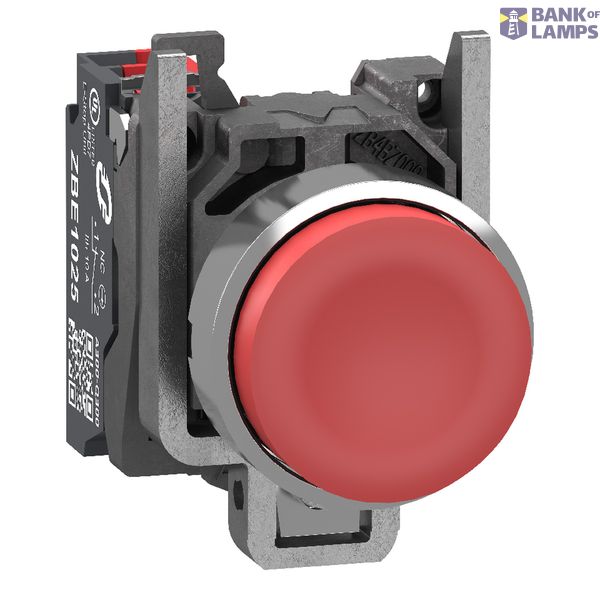 Metal PB red projecting 1 NC Push-in image 2