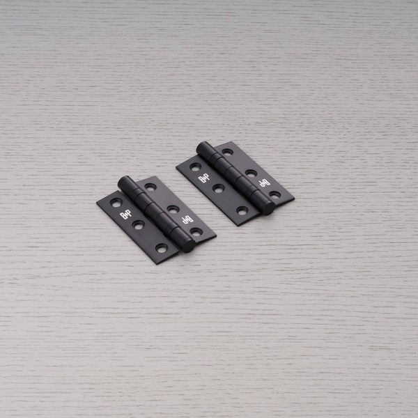 DOOR HINGE / 76 X 51 X 2 MM / WELDERS BLACK image 1
