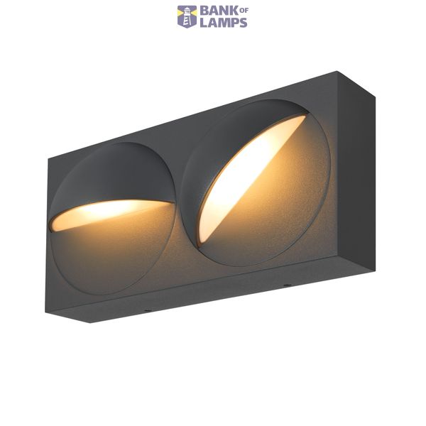 LID I, wall-mounted light, 2700/3000K, 29W, PHASE, 100°, anthracite image 1