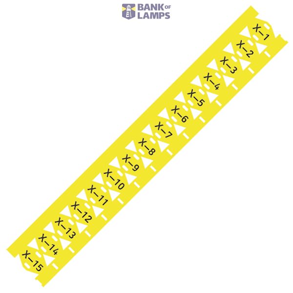 Cable tie marker for Smart Printer for use with cable ties yellow image 2