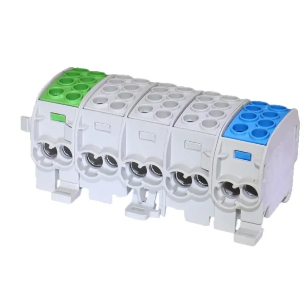 SCB 35-5X Branch distribution block Al/Cu 80250 SIMBLOCK green/grey/blue image 1